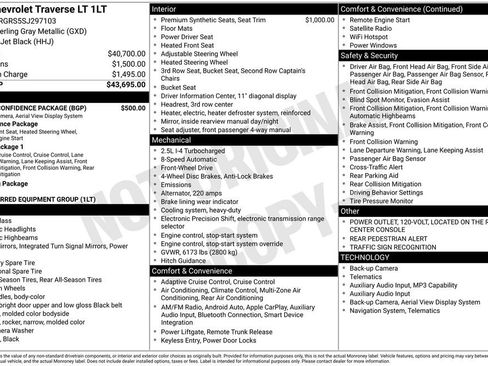Used 2025 Chevrolet Traverse LT w/ Driver Confidence Package FWD image 2