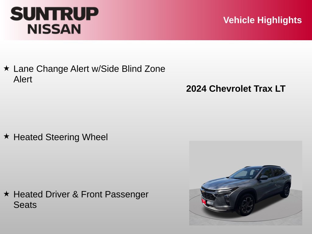 Used 2024 Chevrolet Trax LT w/ Sunroof Package FWD image 31
