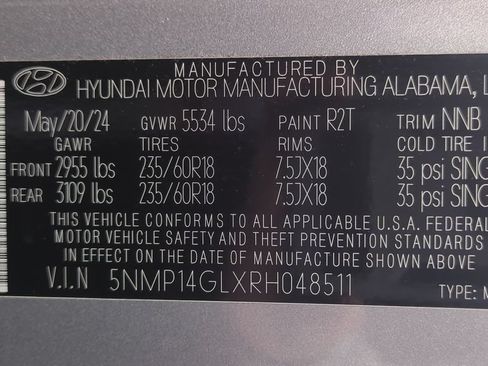 Certified 2024 Hyundai Santa Fe SE FWD image 24