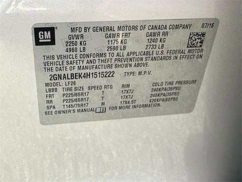 Certified 2017 Chevrolet Equinox LS image 22