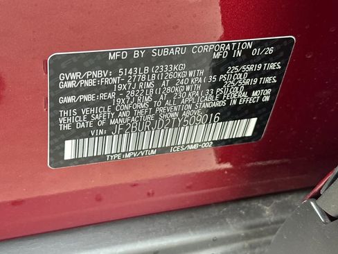 New 2026 Subaru Outback Touring XT image 35