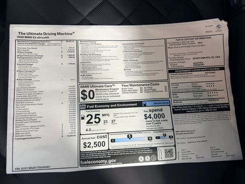 New 2026 BMW X5 sDrive40i RWD image 25