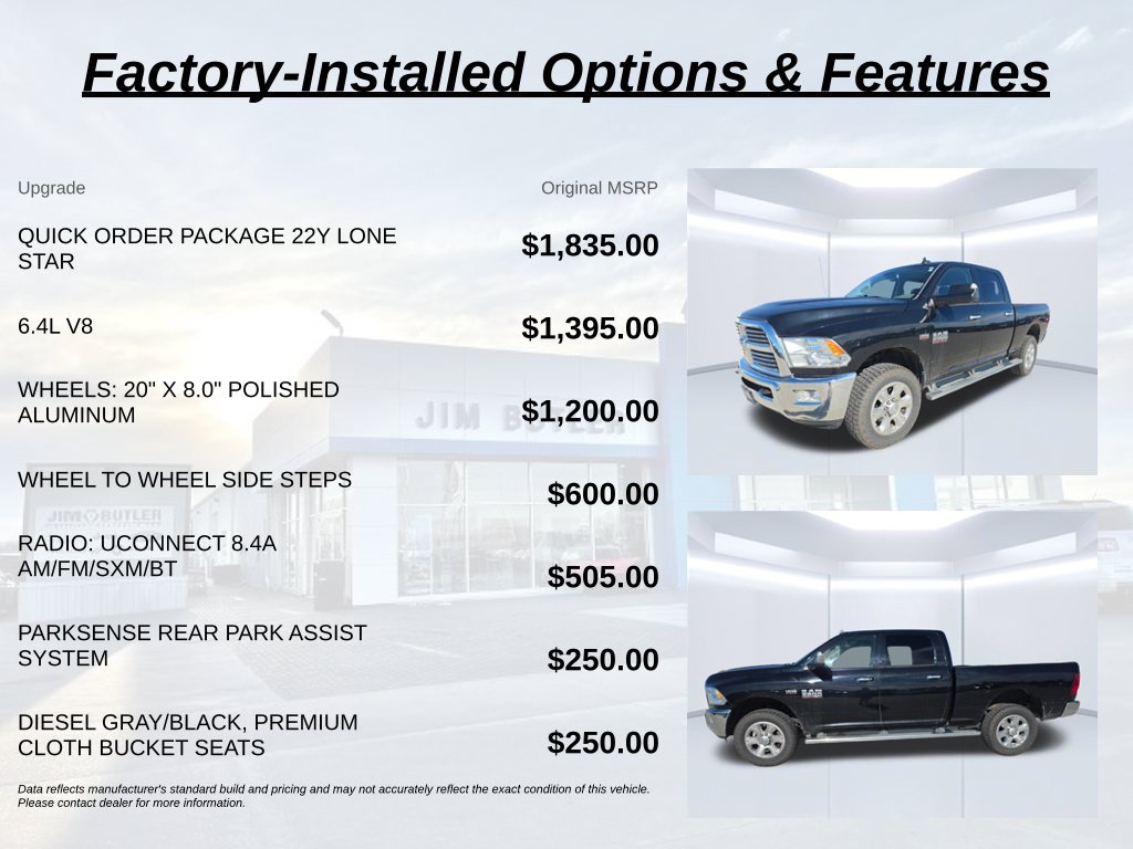 Used 2015 RAM 2500 Lone Star AWD/4WD image 2