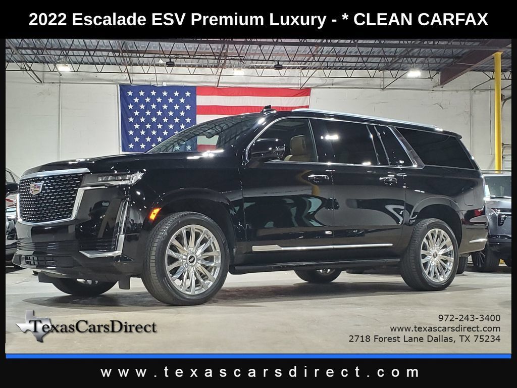 Used 2022 Cadillac Escalade ESV Premium Luxury AWD/4WD 360° Tour