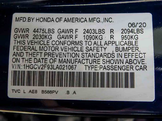 Used 2020 Honda Accord Touring image 29