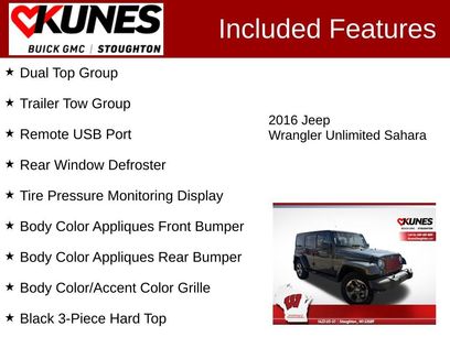 Used 2016 Jeep Wrangler Unlimited Sahara w/ Dual Top Group
