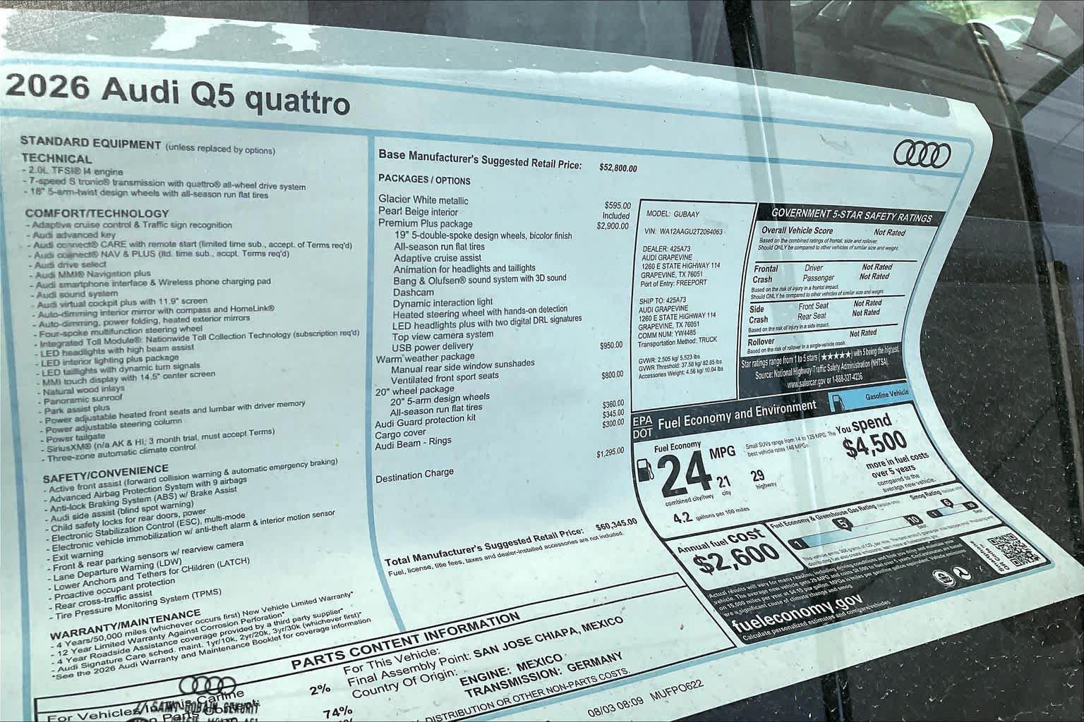 New 2026 Audi Q5 Premium Plus w/ Premium Plus AWD/4WD image 19