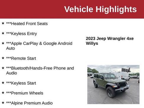 Used 2023 Jeep Wrangler Unlimited w/ Cold Weather Group AWD/4WD image 10