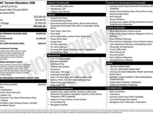 Used 2026 GMC Terrain Elevation w/ Elevation Premium Package AWD/4WD image 37