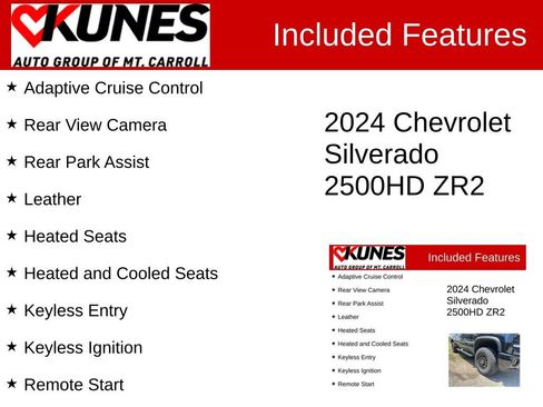 Used 2024 Chevrolet Silverado 2500 ZR2 w/ Technology Package AWD/4WD image 3