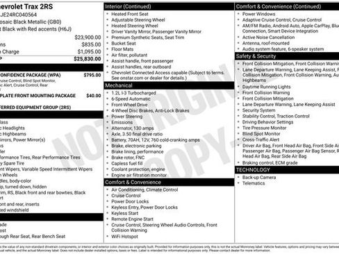 Used 2024 Chevrolet Trax RS w/ Driver Confidence Package FWD image 25
