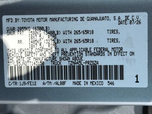New 2026 Toyota Tacoma 4x4 Double Cab image 37