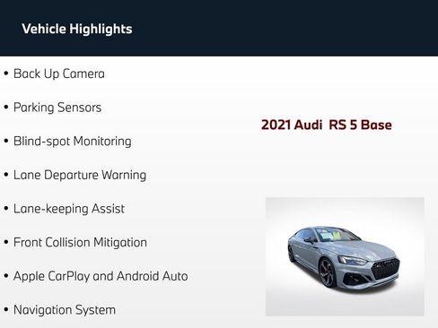 Used 2021 Audi RS 5 Sportback AWD/4WD image 5
