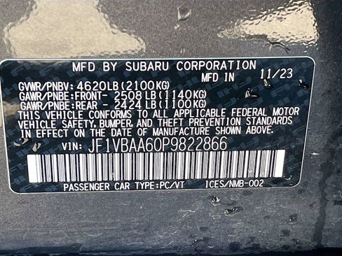 Used 2023 Subaru WRX Base image 29