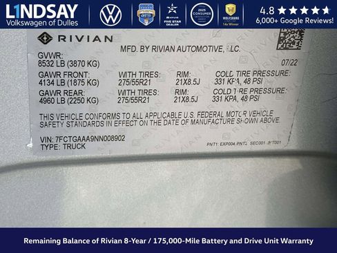Used 2022 Rivian R1T Adventure image 26