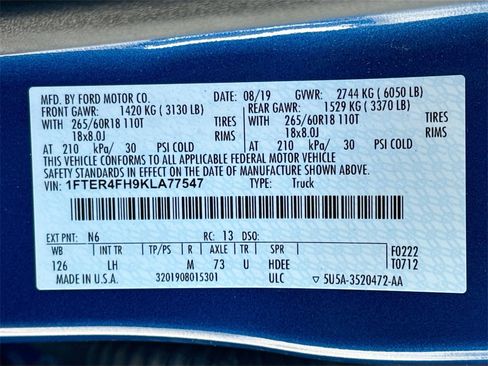 Used 2019 Ford Ranger XLT w/ Equipment Group 302A Luxury image 32