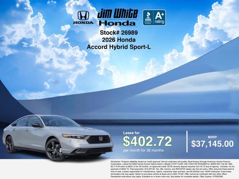 New 2026 Honda Accord Sport image 3
