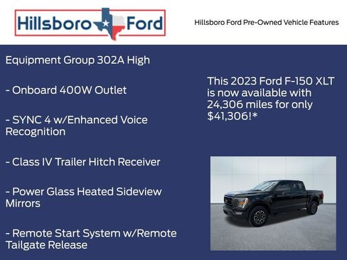 Used 2023 Ford F150 XLT w/ Equipment Group 302A High AWD/4WD image 3