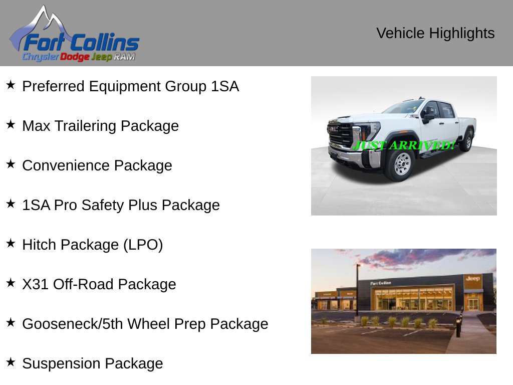 Used 2025 GMC Sierra 2500 Pro w/ 1SA Pro Safety Plus Package AWD/4WD image 6