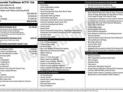 Used 2025 Chevrolet TrailBlazer ACTIV w/ Convenience Package AWD/4WD image 34
