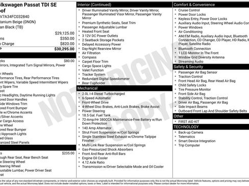 Used 2015 Volkswagen Passat TDI SE image 16