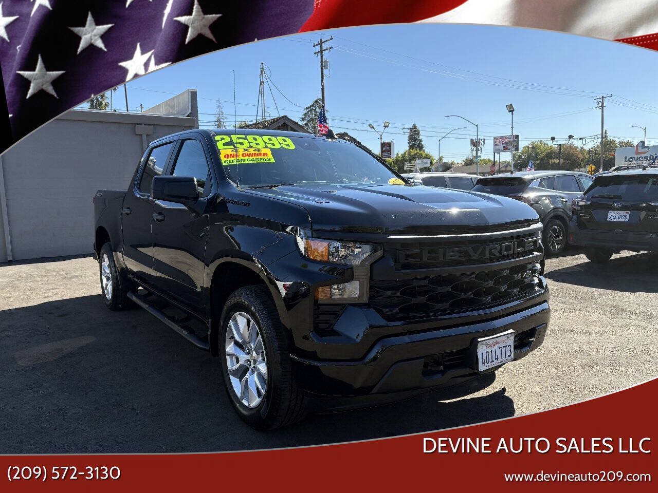 Used 2023 Chevrolet Silverado 1500 Custom w/ LPO, Dark Essentials Package AWD/4WD image 1