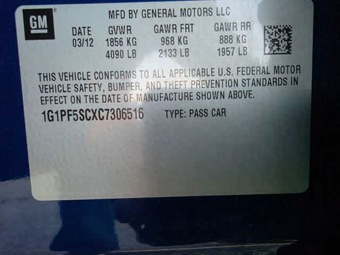 Used 2012 Chevrolet Cruze LT FWD image 9