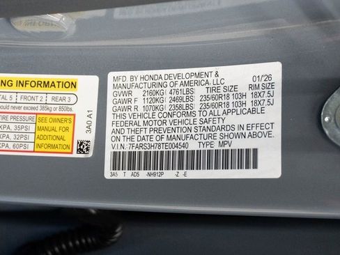 New 2026 Honda CR-V EX-L image 29