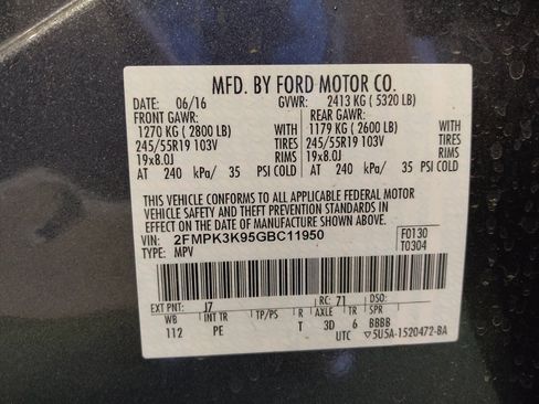 Used 2016 Ford Edge Titanium w/ Equipment Group 301A FWD image 33