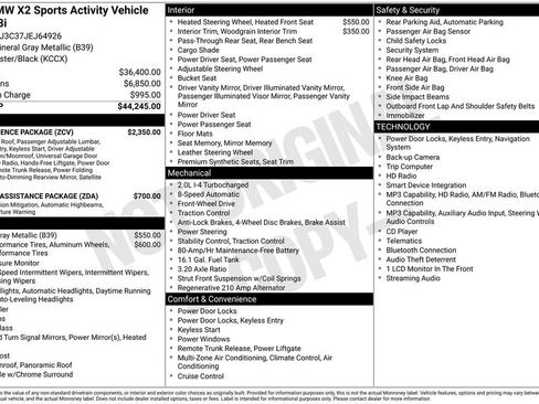 Used 2018 BMW X2 sDrive28i w/ Convenience Package FWD image 2