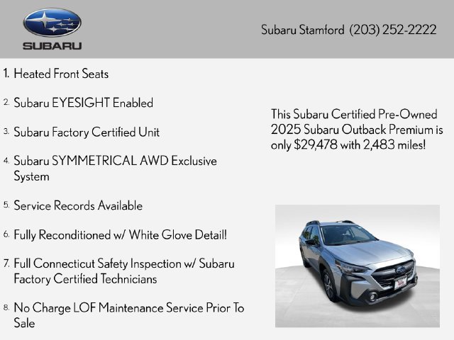 Used 2025 Subaru Outback Premium AWD/4WD image 2