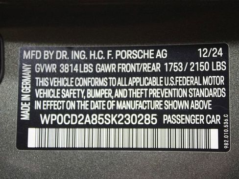 Certified 2025 Porsche 718 Boxster GTS RWD image 29