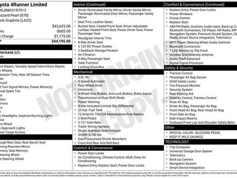 Used 2019 Toyota 4Runner Limited image 7