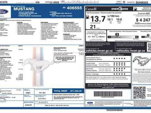 Used 2025 Ford Mustang GT Premium w/ GT Performance Package image 2