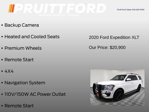 Used 2020 Ford Expedition XLT w/ Equipment Group 202A AWD/4WD image 25