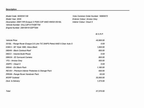 Used 2026 Land Rover Range Rover Evoque S image 3