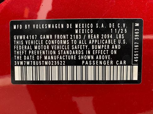 New 2026 Volkswagen Jetta SE image 30