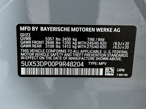 Certified 2023 BMW X3 xDrive30i w/ M Sport Package image 33