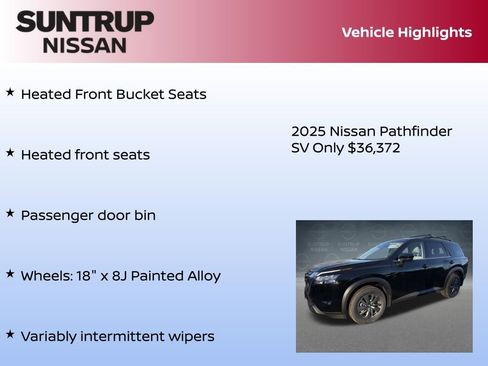 New 2025 Nissan Pathfinder SV image 38