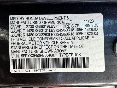 Used 2023 Honda Ridgeline RTL image 20