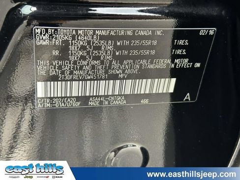 Used 2016 Toyota RAV4 Limited AWD/4WD image 17