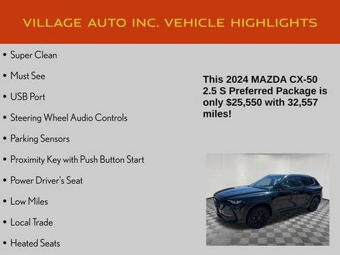 Used 2024 MAZDA CX-50 AWD 2.5 S w/ Preferred Package image 7