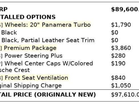 Used 2018 Porsche Panamera 4 w/ Premium Package AWD/4WD image 4