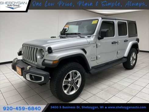 Certified 2022 Jeep Wrangler Unlimited Sahara w/ LED Lighting Group AWD/4WD image 1