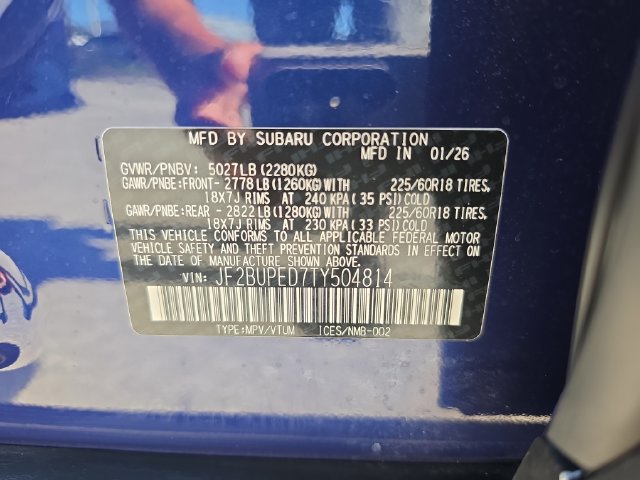 Certified 2026 Subaru Outback Touring AWD/4WD image 30