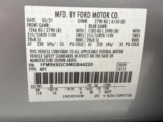 Used 2021 Ford Explorer ST w/ Equipment Group 401A AWD/4WD image 26