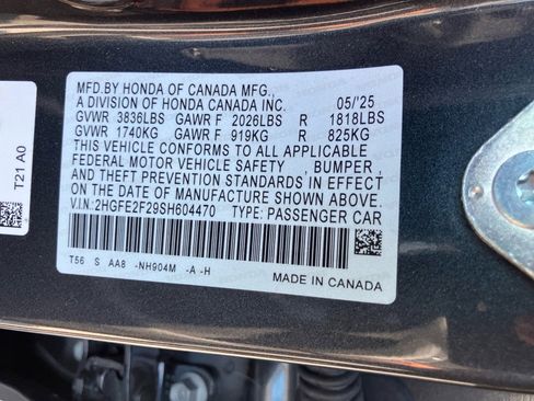 Certified 2025 Honda Civic LX image 39