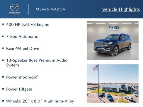 Used 2023 INFINITI QX80 Luxe w/ Cargo Package image 2