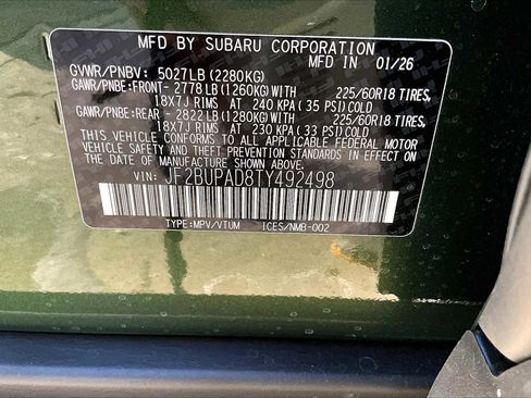 New 2026 Subaru Outback Premium image 19