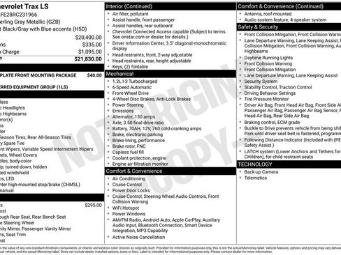 Used 2024 Chevrolet Trax LS FWD image 2